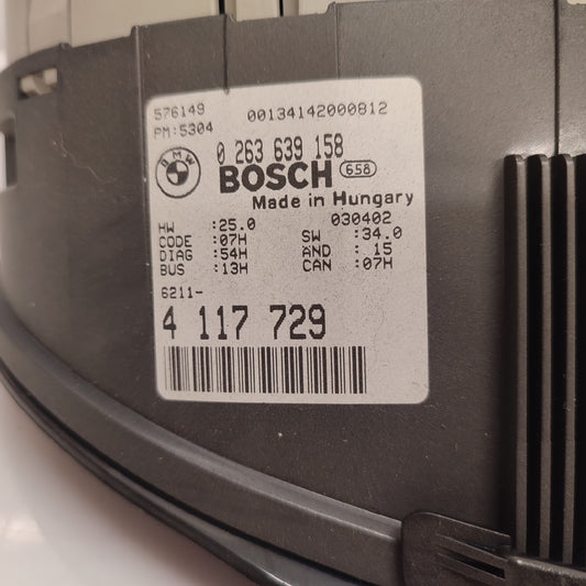 Compteur BMW E46 316i / 318i – Réf. 4117729 – 185540 km – Garantie 3 mois – BMMOTORSPORT80