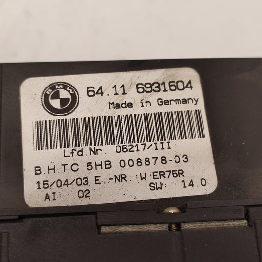 Commande climatisation chauffage BMW E46 – Réf. 6931604 – Garantie 3 mois – BMMOTORSPORT80