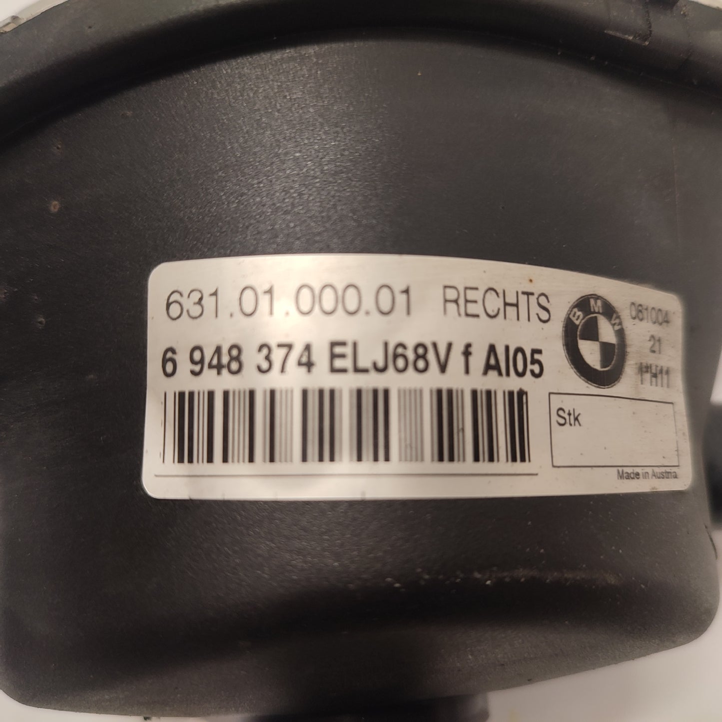 Antibrouillard Avant Droit Halogène BMW E90 E91 Phase 1 – Réf. 6948374 – Occasion Garantie 3 Mois