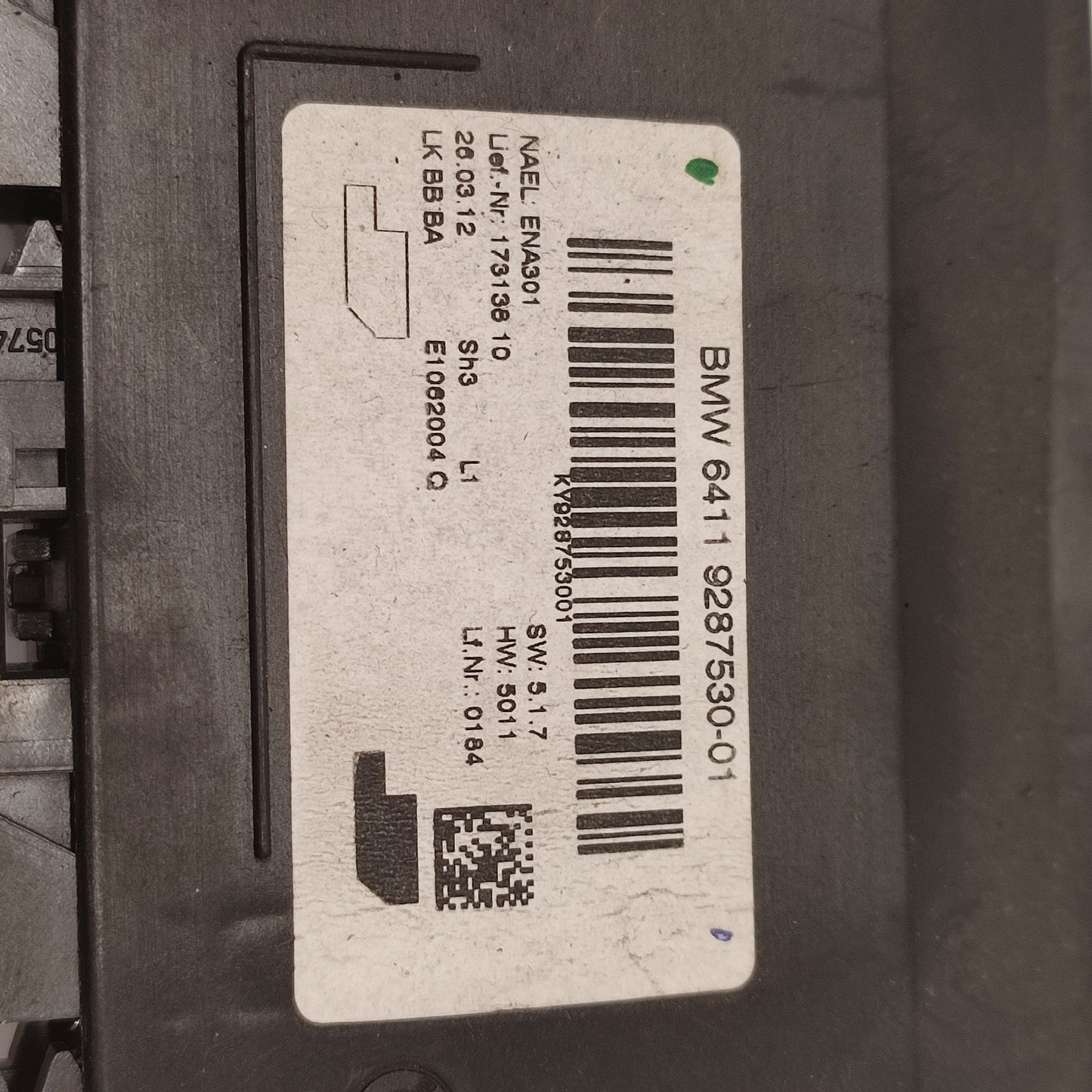 BMW Série 1 F20 F21 – Module de Contrôle Climatisation Réf. 9287530 – Occasion Garantie 3 Mois