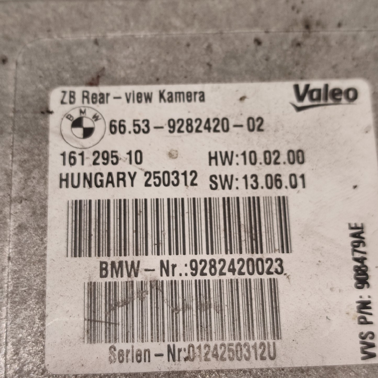 BMW Série 1 F20 F21 – Module de Gestion Caméra de Recul Réf. 9282420 – Occasion Garantie 3 Mois