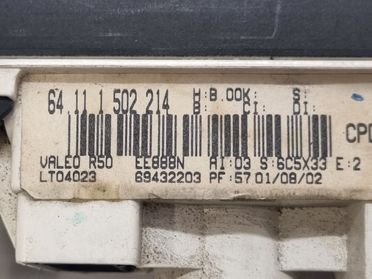 Commande de chauffage 1502214 mini cooper r50 r52 r53-BMMOTORSPORT80