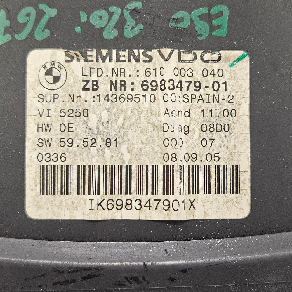 Compteur 6983479 bmw e81 e87 e90 e91 essence-BMMOTORSPORT80