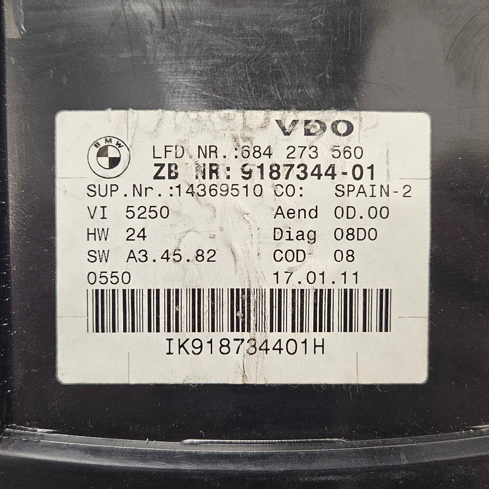 Compteur 9187344 bmw e81 e87 e90 e91-BMMOTORSPORT80