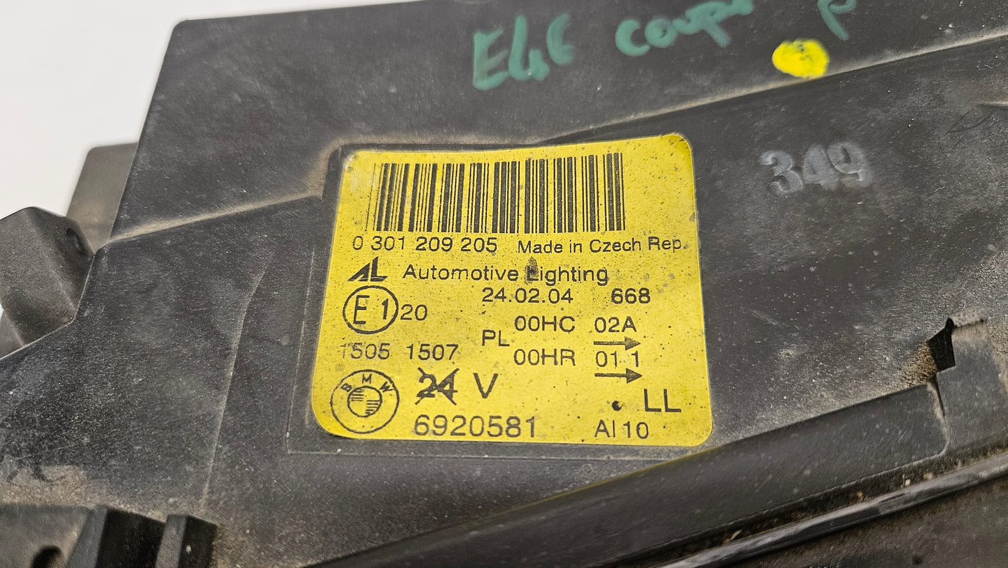 phare halogene avant gauche 6920581 bmw e46 coupe cabriolet phase 2-BMMOTORSPORT80