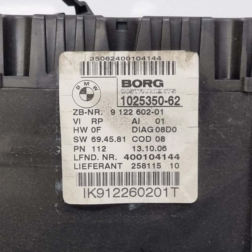 Compteur 9122602 bmw e90 e91 diesel-BMMOTORSPORT80
