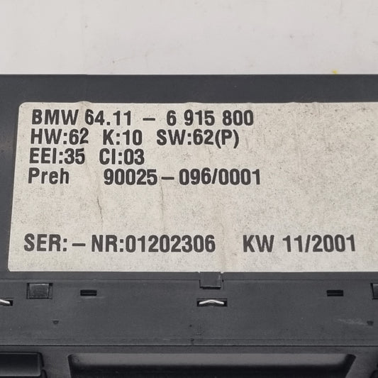 Commande de Chauffage Climatisation BMW 6915800 – E39 – Clim Auto – Module de Contrôle – Garantie 3 Mois-BMMOTORSPORT80