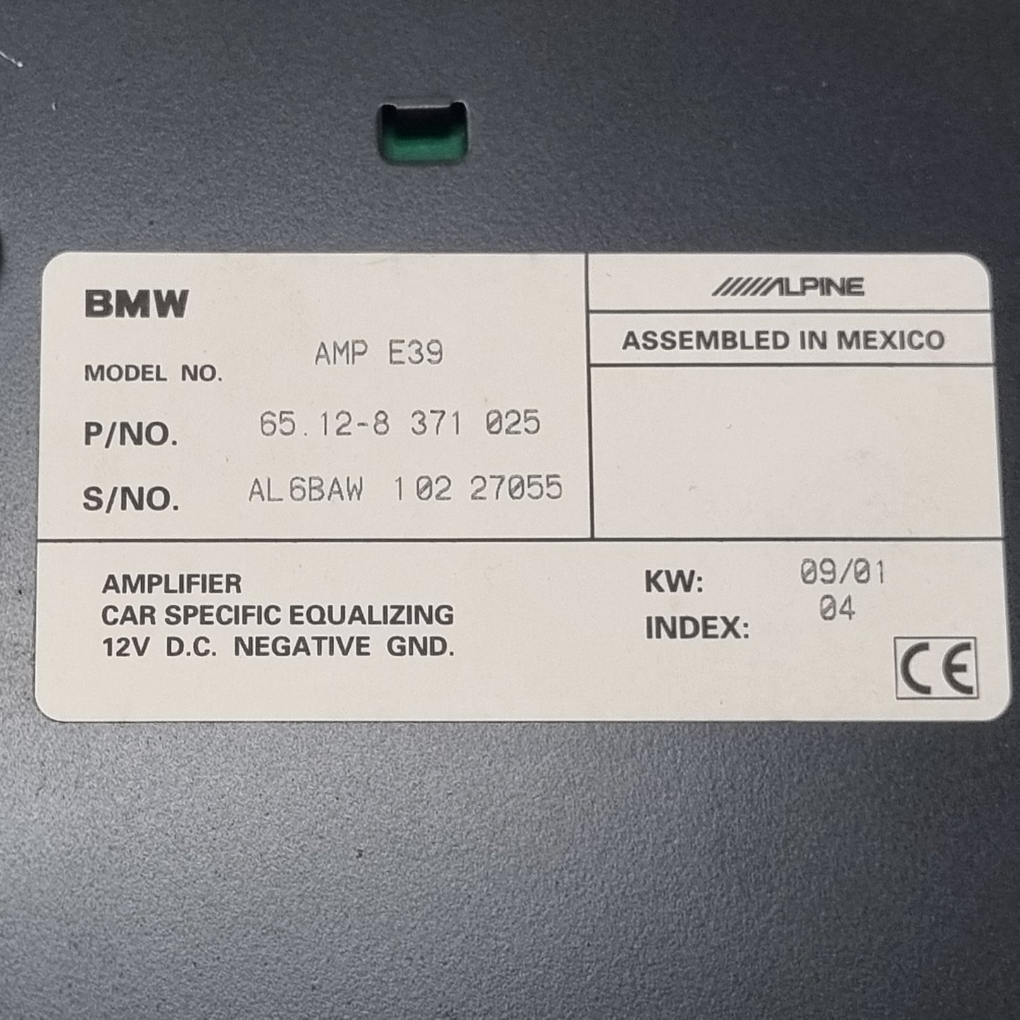 Amplificateur Audio BMW 8371025 – E39 – Système Alpine Hi-Fi – Ampli d’Origine – Garantie 3 Mois-BMMOTORSPORT80