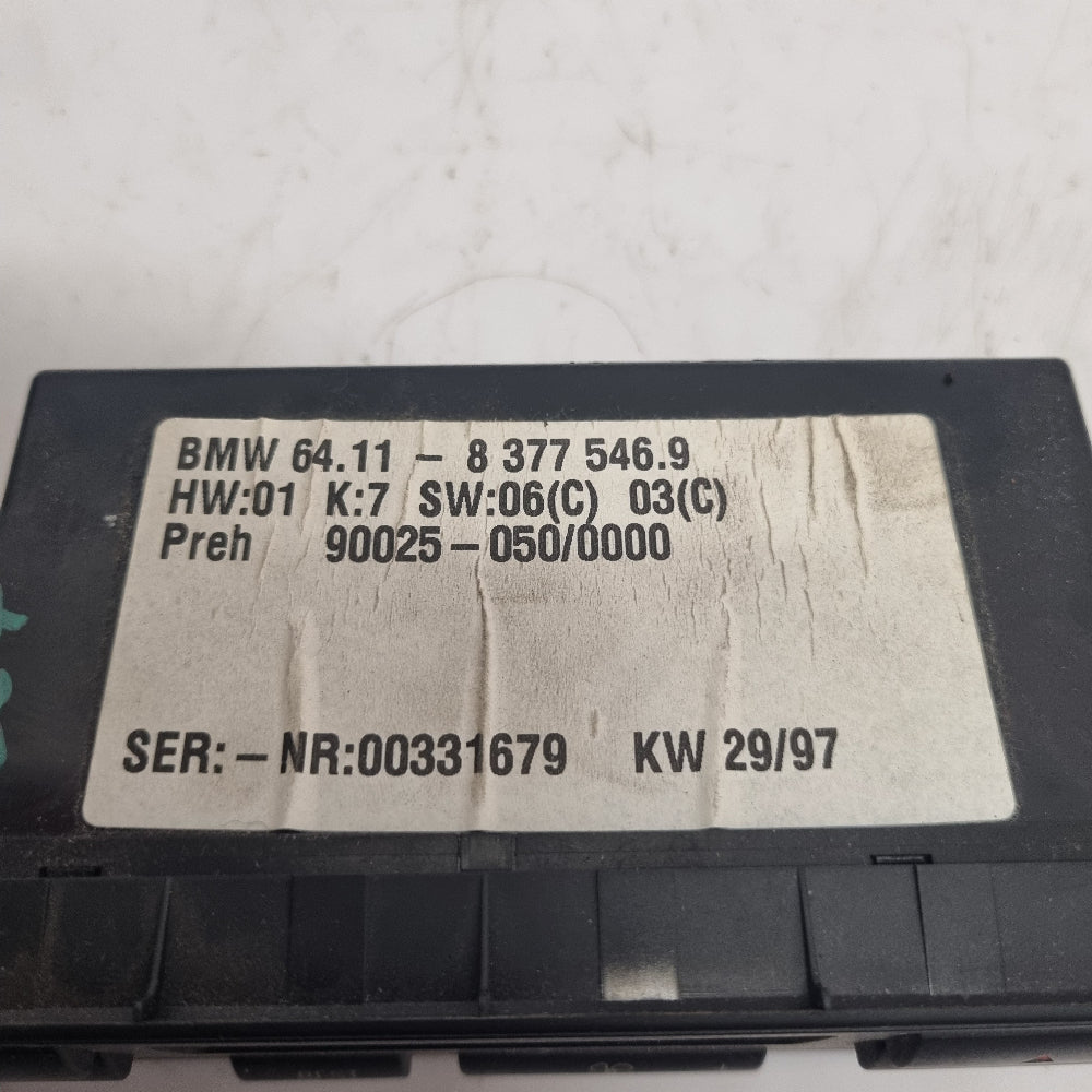 Commande chauffage climatisation automatique BMW E39 E53 réf. 8377546 – Occasion + Garantie 3 mois