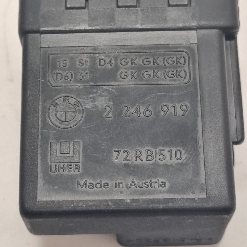 Relais de préchauffage BMW E46 E39 E38 330d 530d 730d réf. 2246919 – Occasion garantie 3 mois