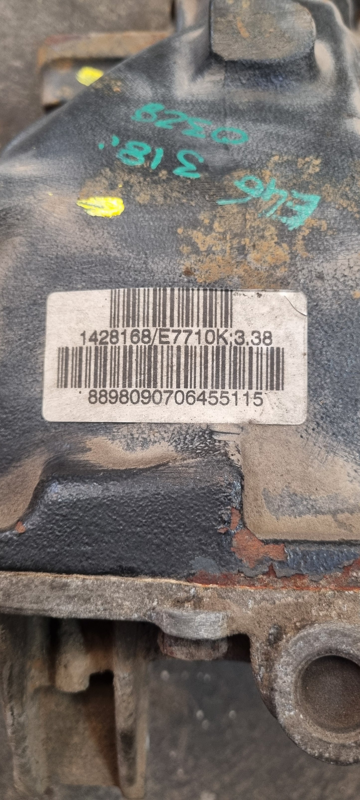 Pont Arrière BMW E46 Essence – Réf 1428168 – Rapport 3.38 – Occasion + Garantie 3 Mois