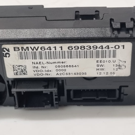 Commande Chauffage / Climatisation BMW – Réf. 6983944 – E81 E87 E90 E91 – Occasion Garantie 3 Mois