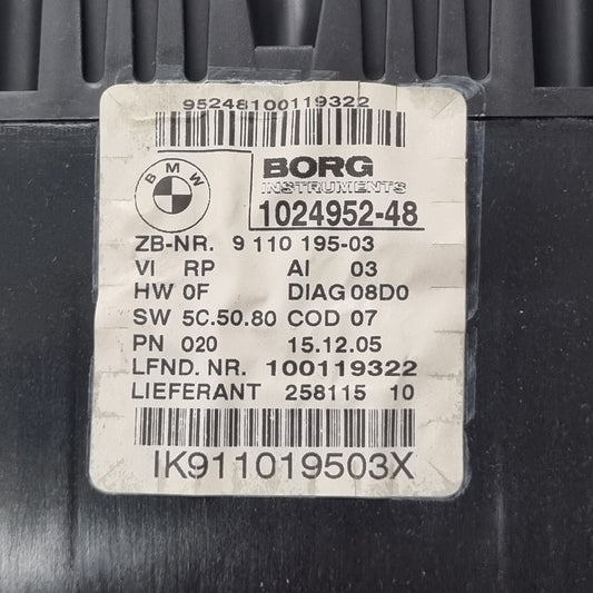 Compteur BMW Série 1 E81 / E87 – Réf. 9110195 – 116d 118d 120d – Occasion Garantie 3 Mois