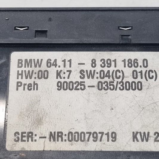 Commande Climatisation Automatique BMW E39 – Ref. 8391186 – Chauffage / Clim – Occasion Garantie 3 Mois