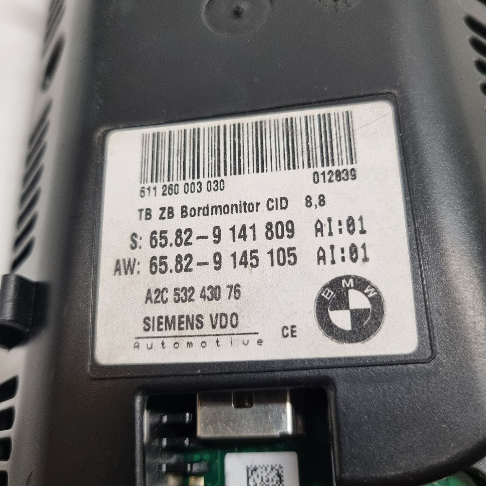 Ecran GPS BMW E60 E61 – Ref. 9141809 – Affichage iDrive – Occasion Garantie 3 Mois