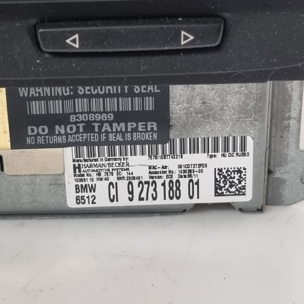 Module CIC Navigation GPS Autoradio BMW E8X E9X – Ref. 9273188 – Occasion Garantie 3 Mois