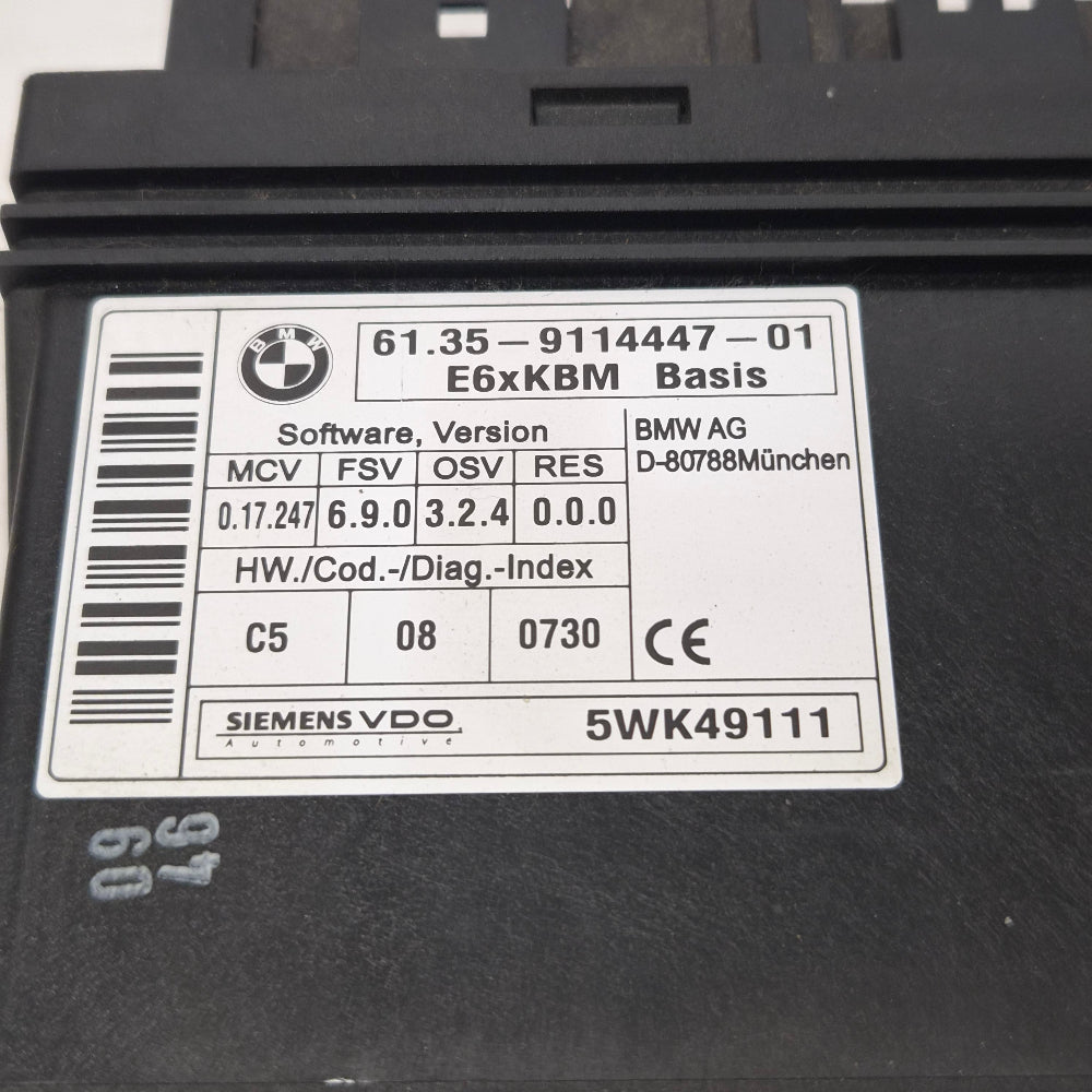Module KBM / Boîtier Confort BMW E60 E61 – Ref. 9114447 – Occasion Garantie 3 Mois