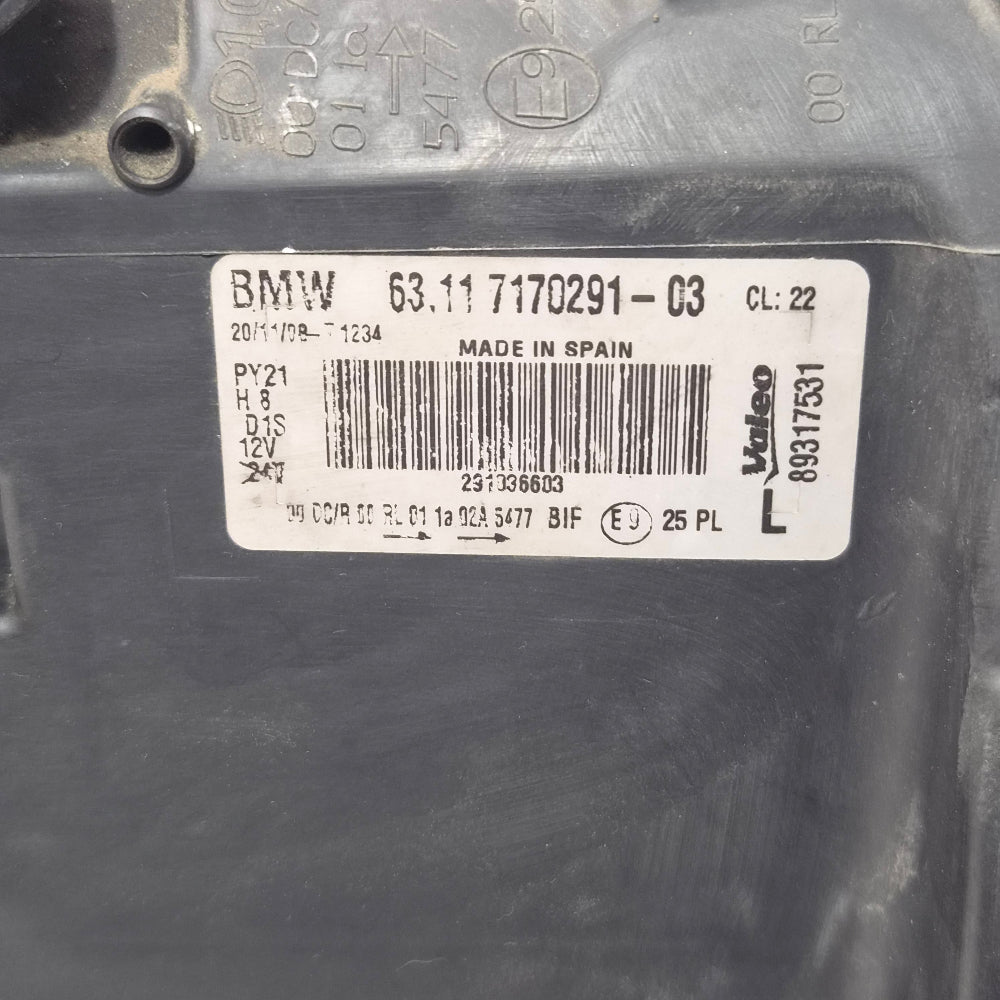 Phare Avant Gauche Xénon BMW E81 E87 – Ref 7170291 – Occasion Testée – Garantie 3 Mois