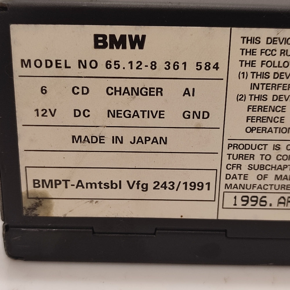 Chargeur CD d’origine BMW – Réf. 8361584 – Compatible E46 / E39 / E53 – Occasion garantie 3 mois - BMMOTORSPORT80