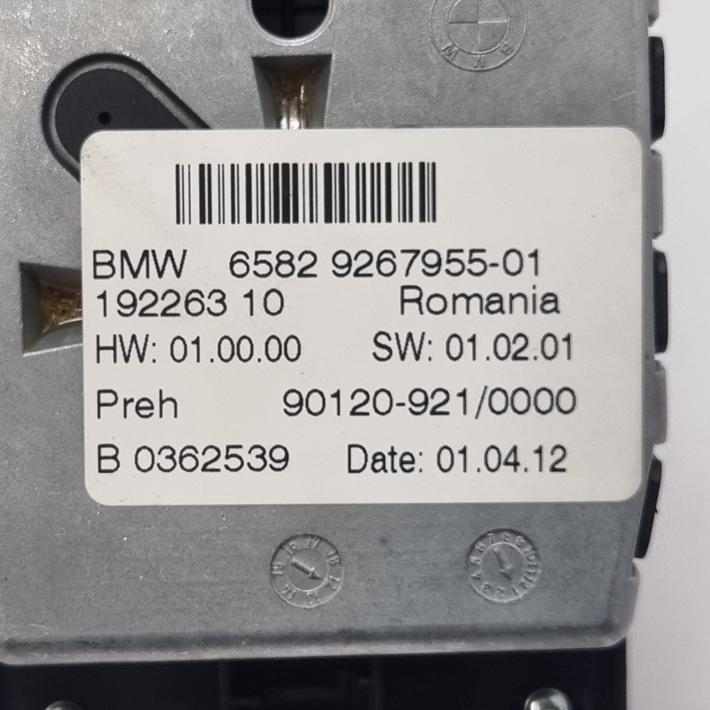 Molette iDrive BMW Série 1 F20 – Réf. 9267955 – Contrôleur Multimédia d’Origine avec Garantie 3 Mois-BMMOTORSPORT80