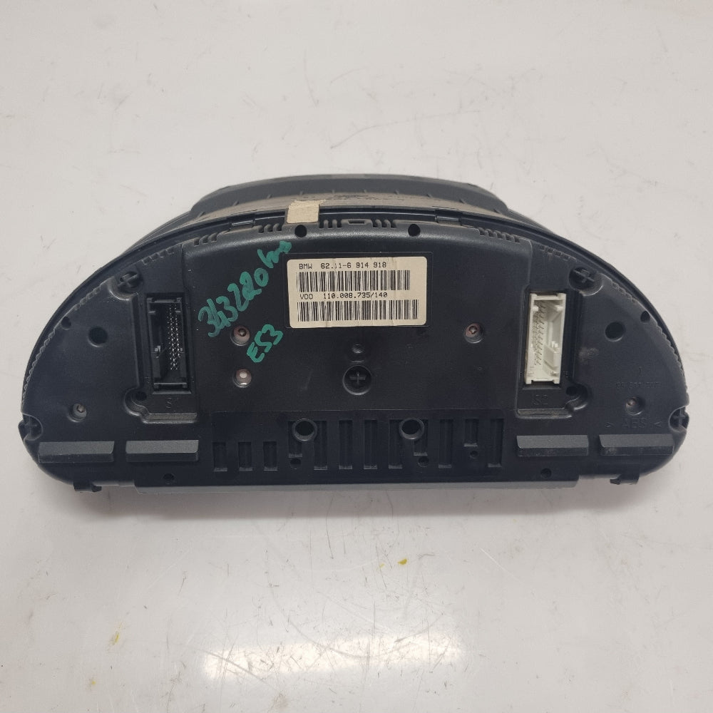 Compteur BMW E39 / X5 E53 réf. 6914918 – 343 220 km – 2 prises – Occasion garantie 3 mois