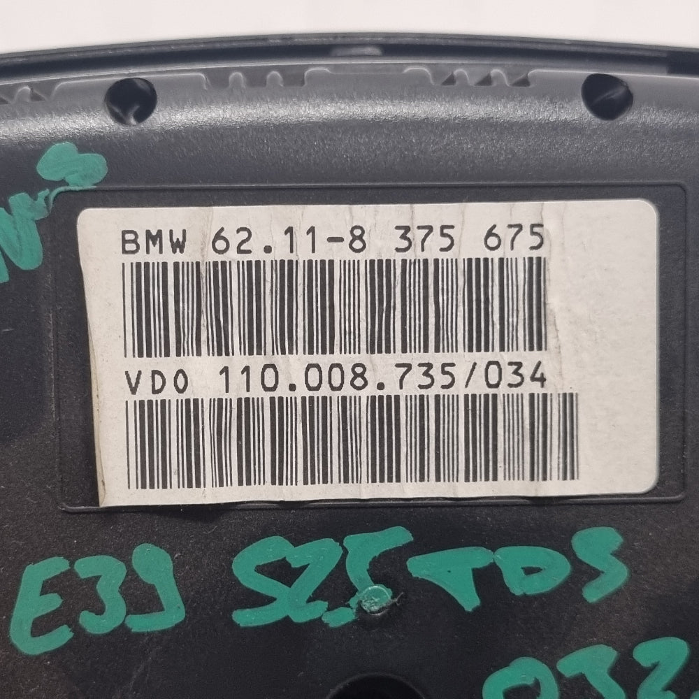 Compteur BMW E39 525tds réf. 8375675 – 475 786 km – 2 prises – Occasion garantie 3 mois