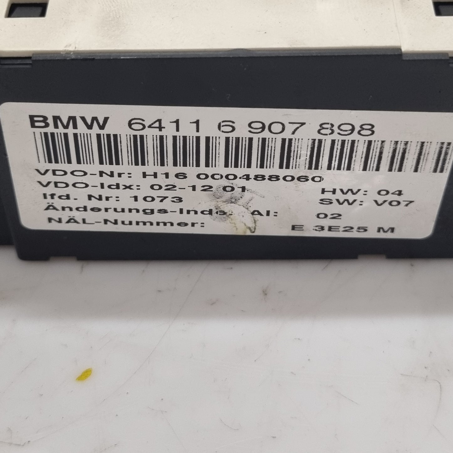 Commande Chauffage / Clim Manuelle BMW E46 – Réf 6907898 – Occasion + Garantie 3 Mois