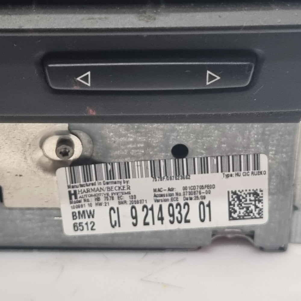 Module CIC Navigation GPS BMW – Réf. 9214932 – Autoradio d’Origine – E90 / E91 – Occasion – Garantie 3 Mois