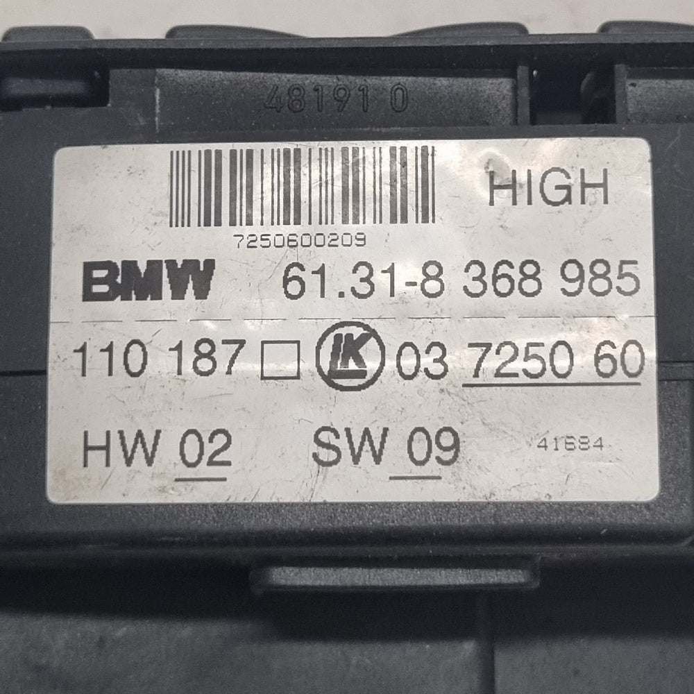Commande Lève-Vitre Électrique Avant Gauche BMW E39 – Réf. 8368985 – Occasion – Garantie 3 Mois
