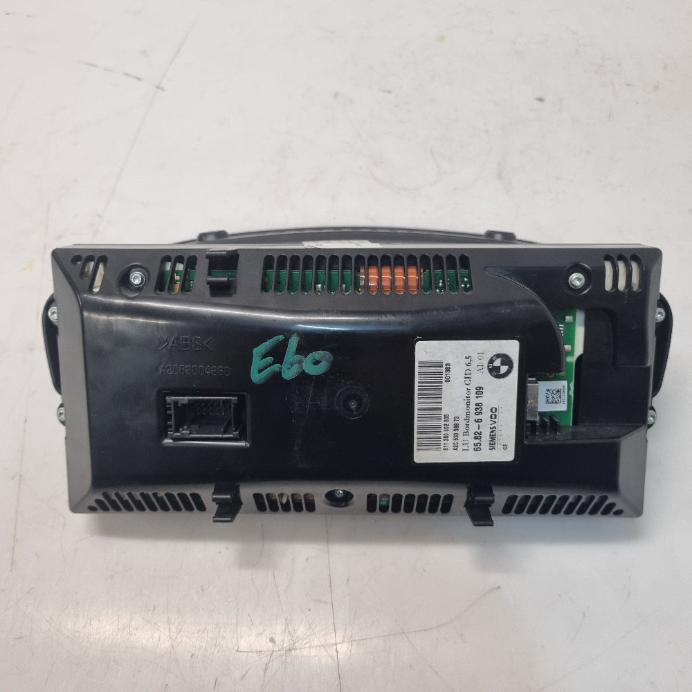 Ecran GPS BMW E60 E61 E63 E64 – Réf. 6938109 – Affichage iDrive – Occasion Garantie 3 Mois