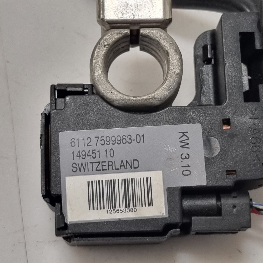 Câble IBS Borne Batterie Négative BMW E82 E88 – Ref. 7599963 – Occasion Garantie 3 Mois