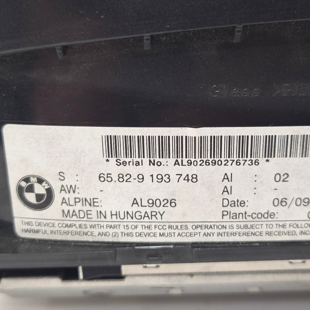 Ecran GPS / Moniteur de bord BMW E60 E61 – Ref. 9193748 – Occasion Garantie 3 Mois