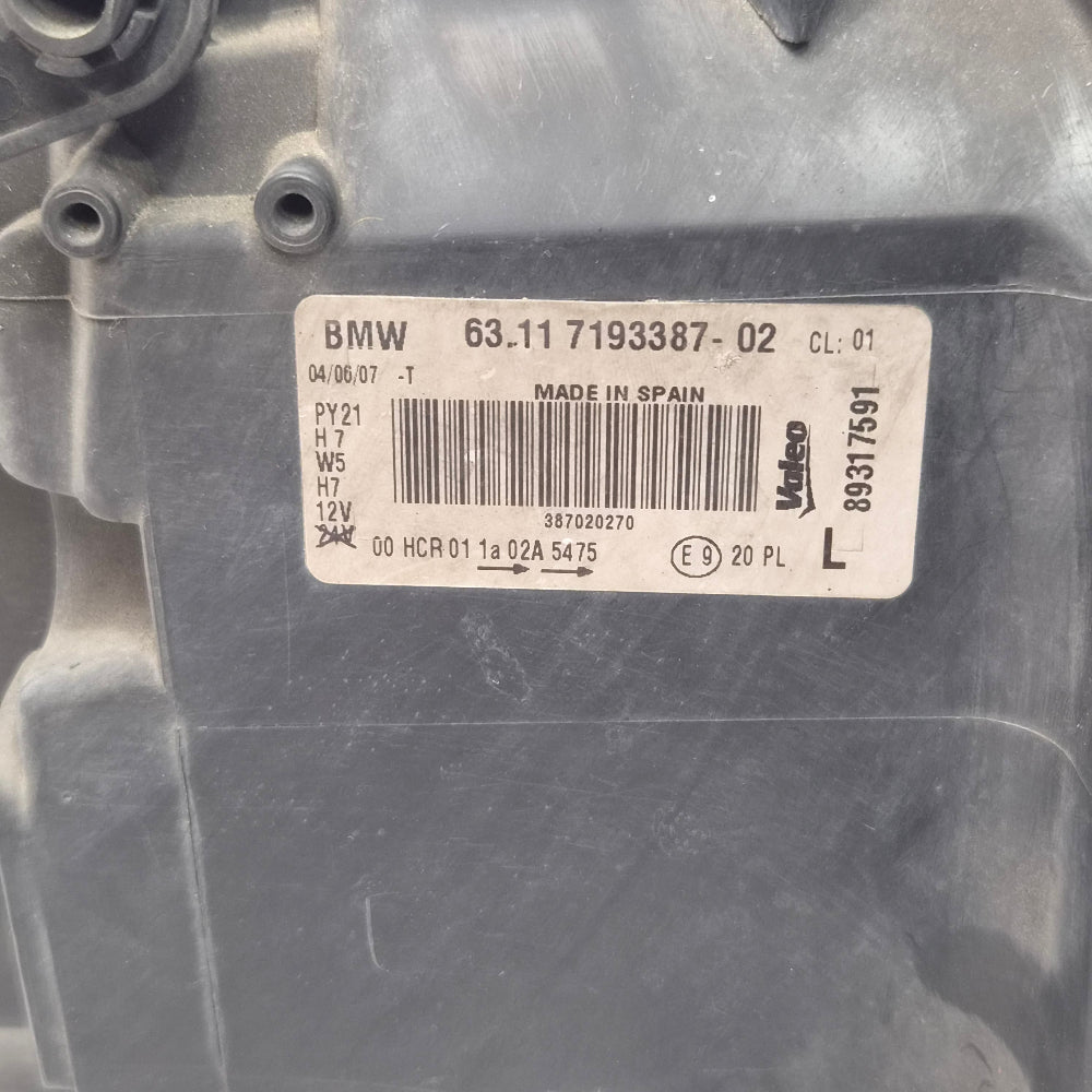 Phare Avant Gauche BMW E81 E82 E87 E88 LCI – Ref. 7193387 – Occasion Garantie 3 Mois