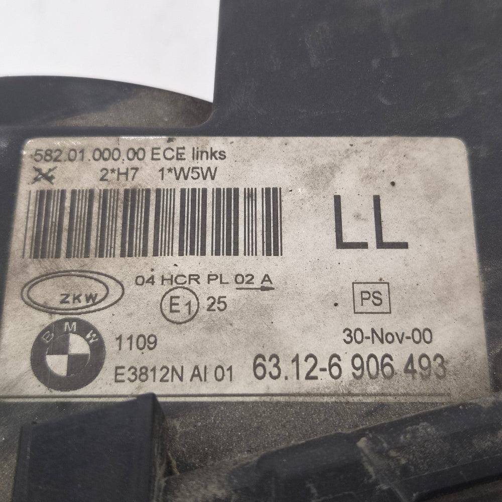 Phare Avant Gauche BMW E46 Berline / Touring Phase 1 – Ref 6906493 – Halogène – Occasion